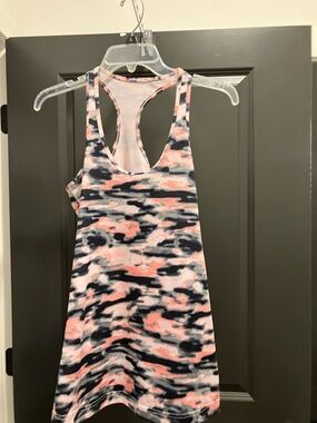lululemon Pink and Navy Racerback Tank